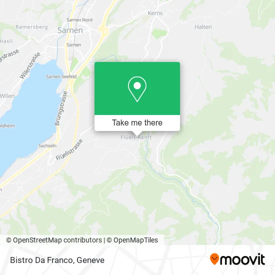 Bistro Da Franco map