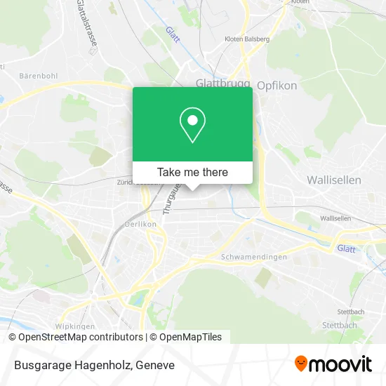 Busgarage Hagenholz map