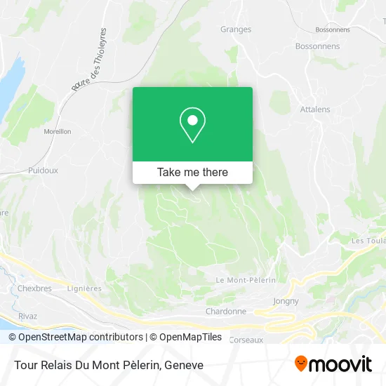 Tour Relais Du Mont Pèlerin map