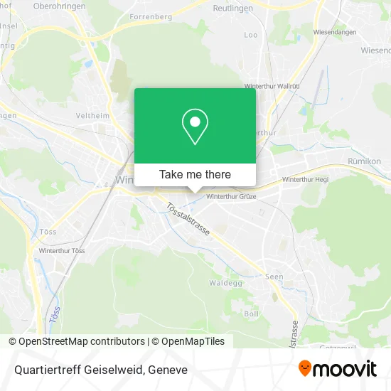 Quartiertreff Geiselweid map