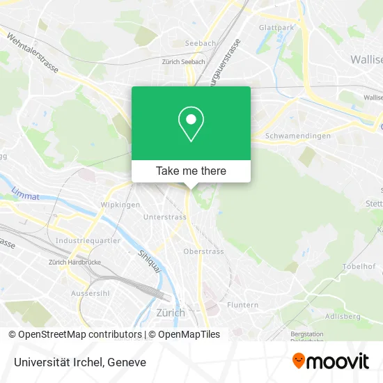 Universität Irchel map