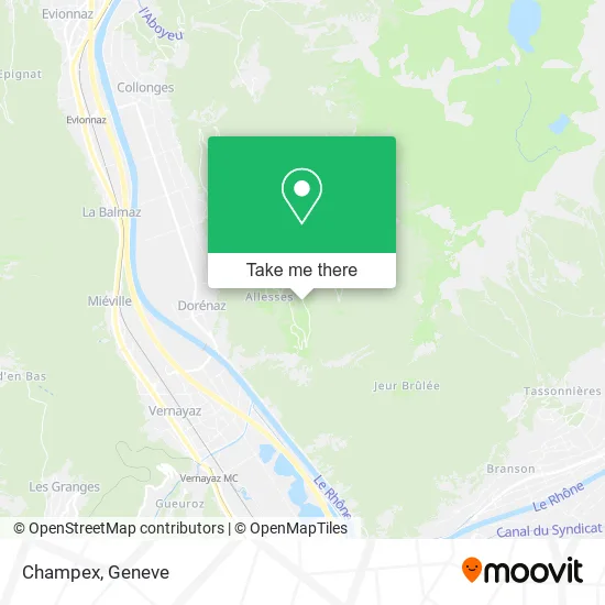 Champex map