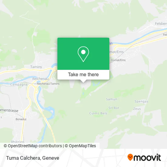 Tuma Calchera map