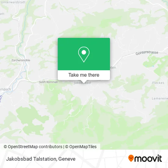 Jakobsbad Talstation map