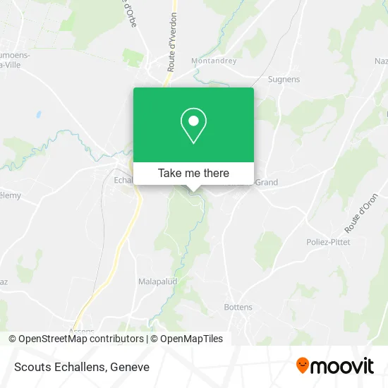 Scouts Echallens map