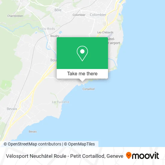 Vélosport Neuchâtel Roule - Petit Cortaillod map