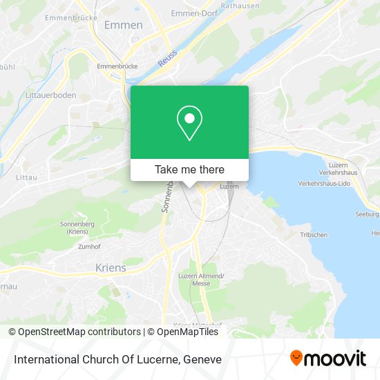 International Church Of Lucerne map