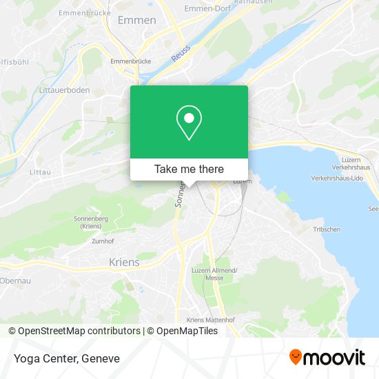 Yoga Center map