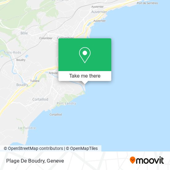 Plage De Boudry map