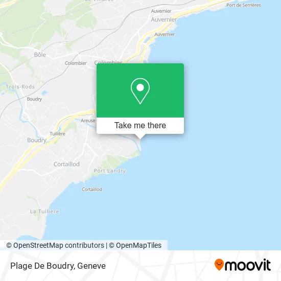 Plage De Boudry map