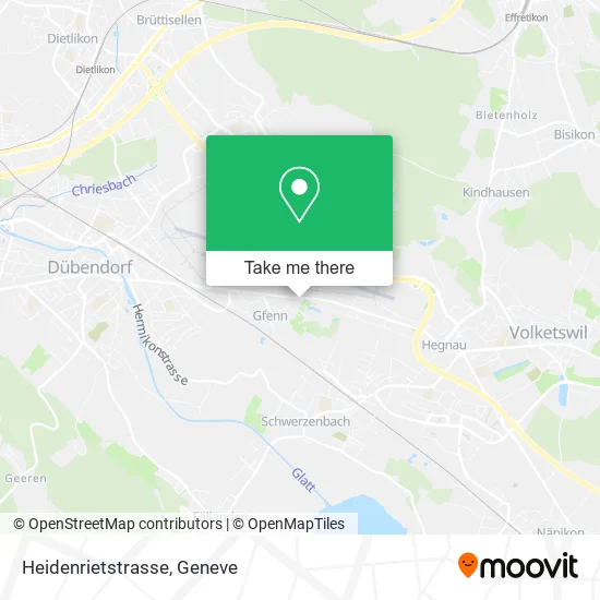 Heidenrietstrasse map