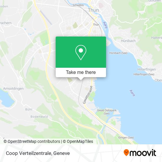 Coop Verteilzentrale map