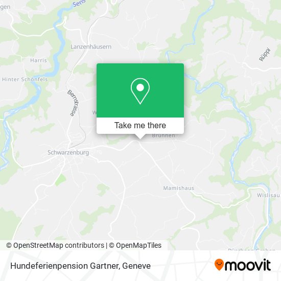 Hundeferienpension Gartner map
