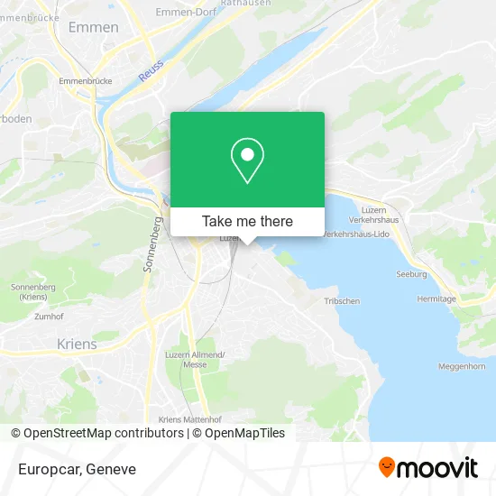 Europcar map