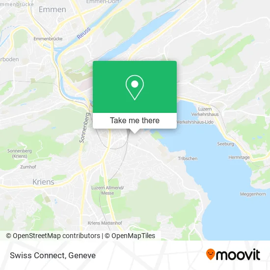Swiss Connect map