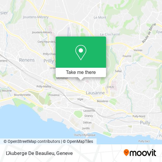 L’Auberge De Beaulieu map
