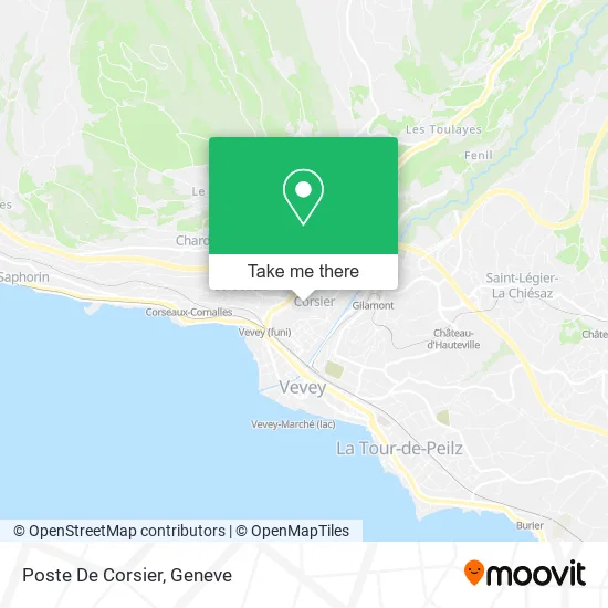 Poste De Corsier map