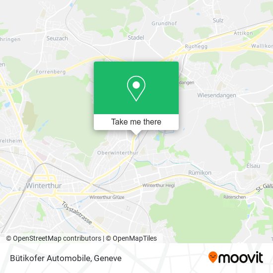 Bütikofer Automobile map