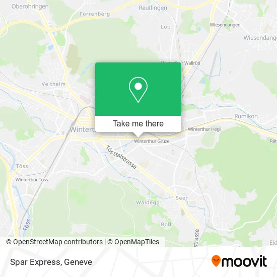Spar Express map