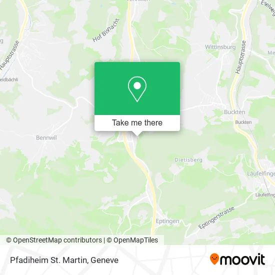 Pfadiheim St. Martin map