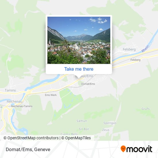 Domat/Ems map