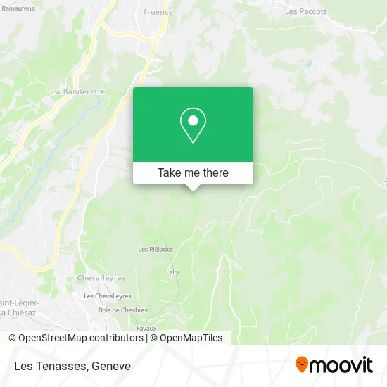 Les Tenasses map