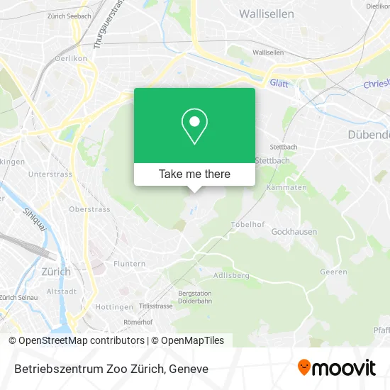 Betriebszentrum Zoo Zürich map
