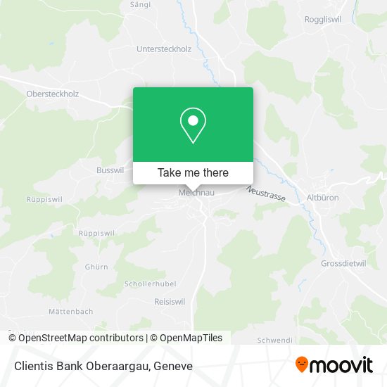 Clientis Bank Oberaargau map