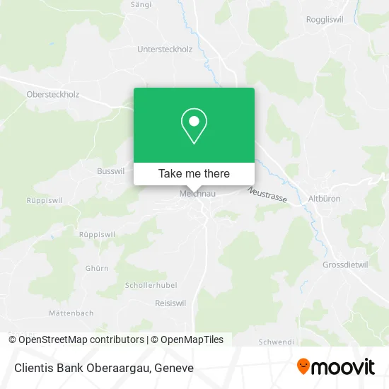 Clientis Bank Oberaargau map