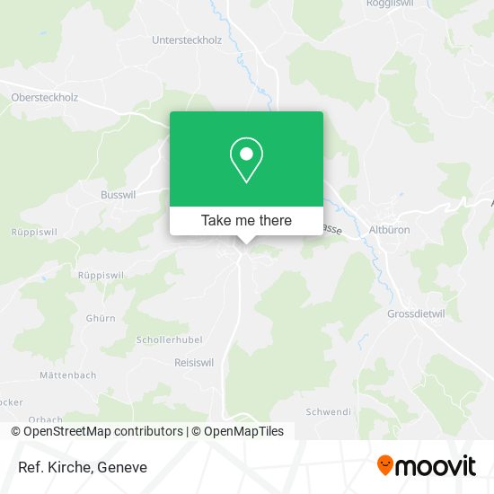 Ref. Kirche map