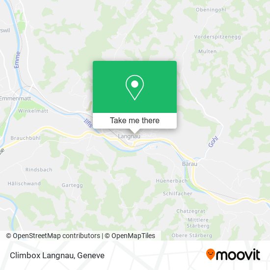 Climbox Langnau map