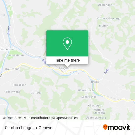 Climbox Langnau map