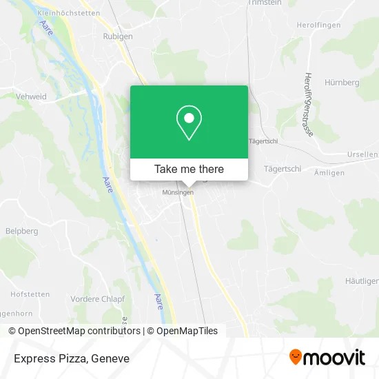 Express Pizza map