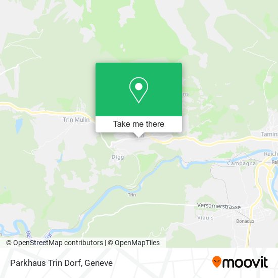 Parkhaus Trin Dorf map