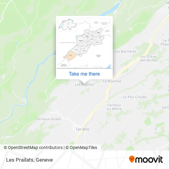 Les Prailats map