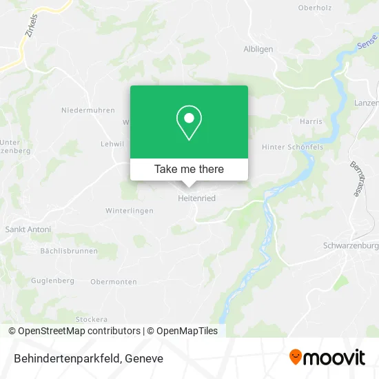 Behindertenparkfeld plan