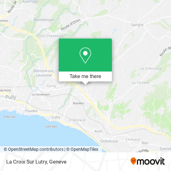 La Croix Sur Lutry map
