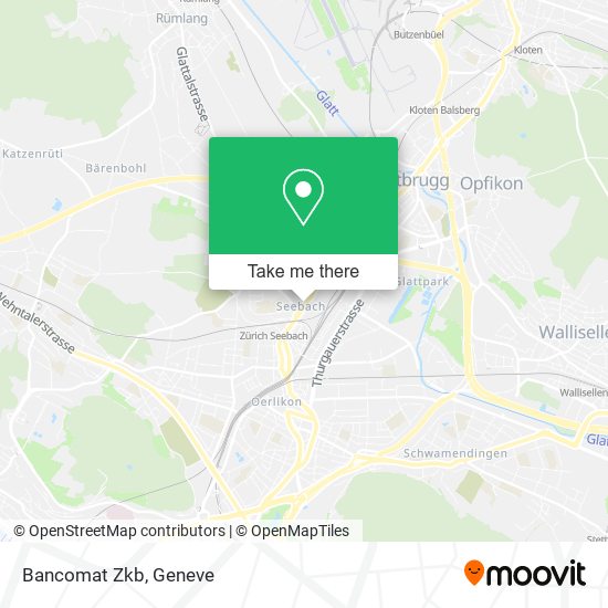 Bancomat Zkb map