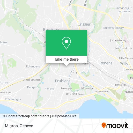 Migros map