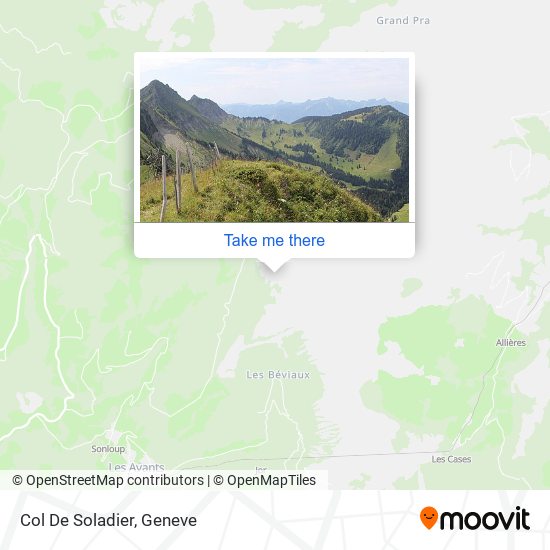 Col De Soladier map