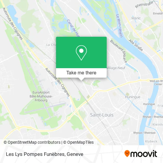 Les Lys Pompes Funèbres map