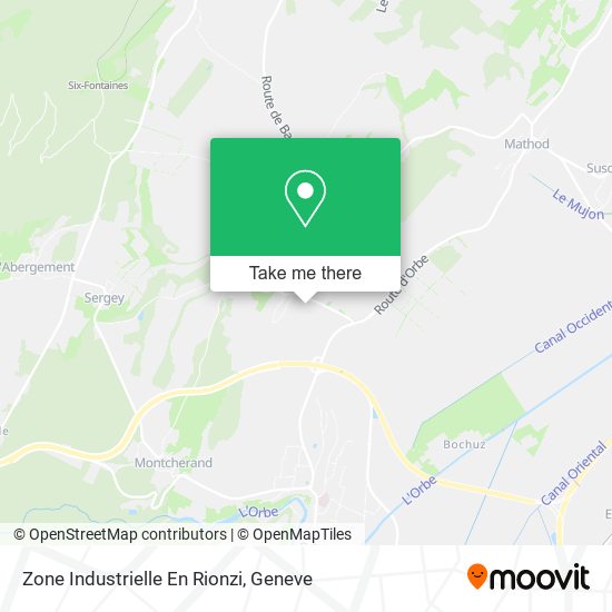 Zone Industrielle En Rionzi map