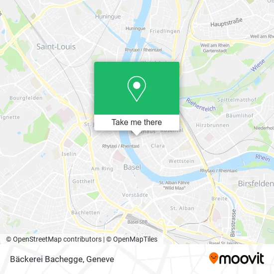 Bäckerei Bachegge map
