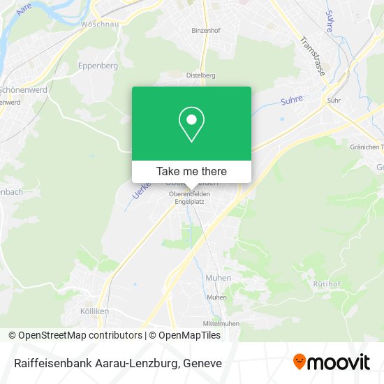 Raiffeisenbank Aarau-Lenzburg map