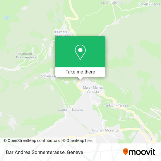 Bar Andrea Sonnenterasse map