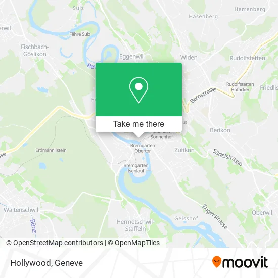 Hollywood map
