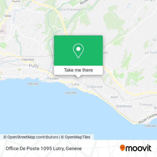 Office De Poste 1095 Lutry map