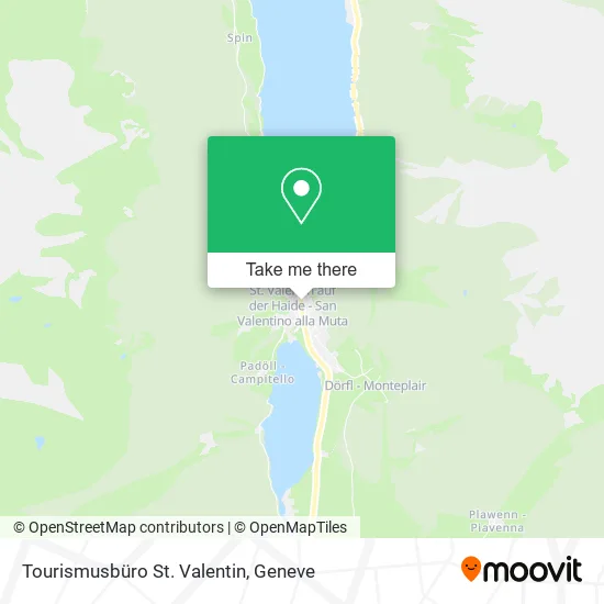 Tourismusbüro St. Valentin map