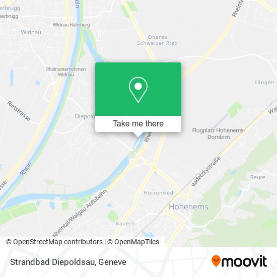 Strandbad Diepoldsau map