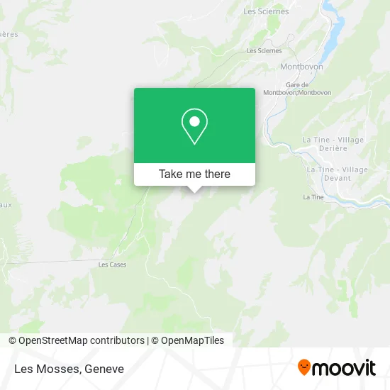 Les Mosses map
